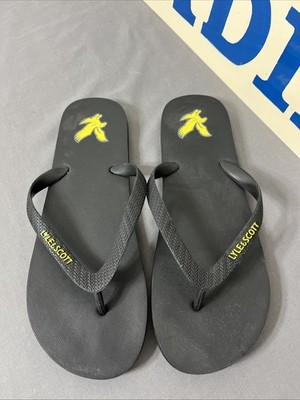 Schwarze Flip-Flops von Lyle & Scott UK-Größe 9/10