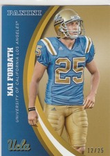 KAI FORBATH 2015 UCLA PANINI COLLEGIATE #22 GOLD PARALLEL SERIAL #'D /25