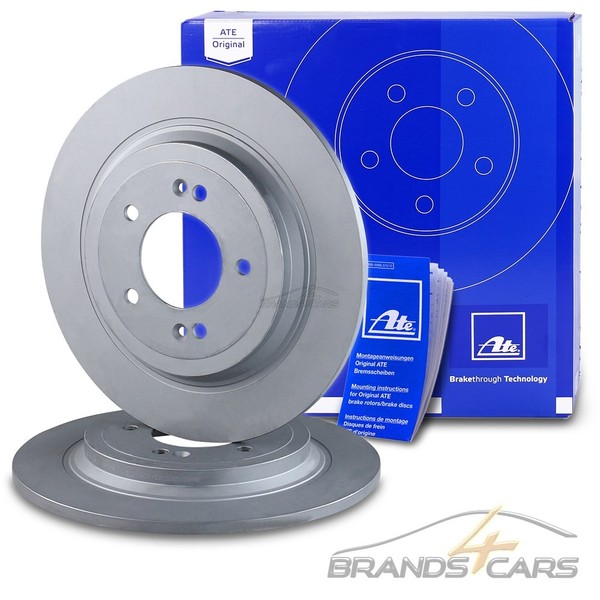 ATE 2X Bremsscheibe Ø302 Hinten FÜR Hyundai IX35 Tucson TL KIA Sportage 4 QL-image