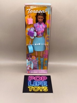 Vintage 2002 Mattel Barbie  Purses Galore Teresa- Blue/Purple  #56679 *NRFB*
