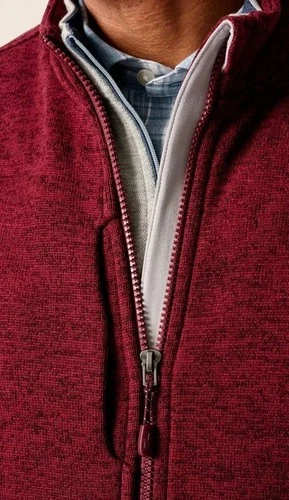 Georgia Bulldogs Vintage Logo Johnnie-O Denalis Double-Zip Vest Merlot $158 XL image 3