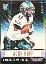 2014 Rookies And Stars Longevity Platinum Josh Huff 155 Rookie Card 04/25 Eagles. rookie card picture
