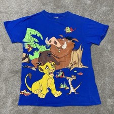 Lion King Disney Vintage 1990s Kids AOP Tee Shirt SIZE L