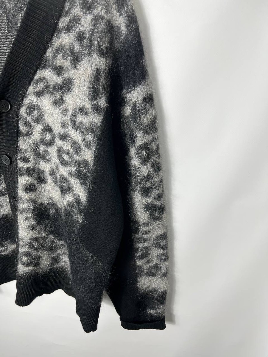 Vintage Adidas Yohji Yamamoto Y-3 Mohair Leopard Cardigan | eBay