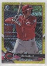 2018 Bowman Canary Yellow Shimmer Refractor 5/75 Gavin LaValley #BCP119 nd3