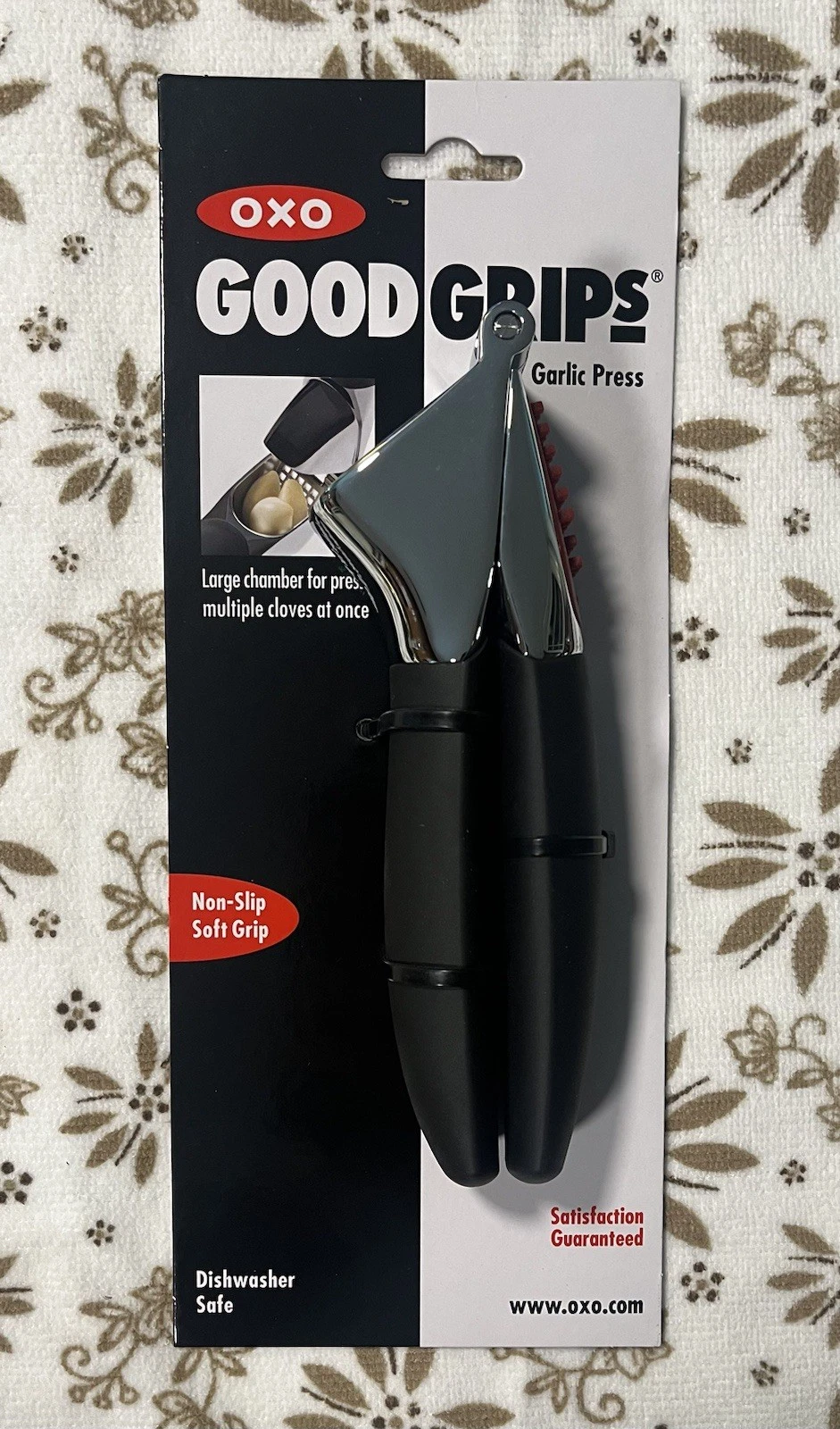 OXO Good Grips Heavy Duty Garlic Press – Die-Cast Zinc, Black
Opens in a new window or tab