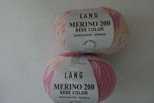 Lang Merino 200 Bebe Color 2Skeins 222YdsEa 1...