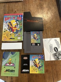 Los Simpson: Bart vs. The World NES CIB con manual, insertos y p&oacute;ster