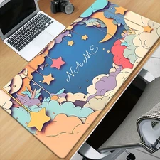 15.7x35.4 inch 1pc Extra Large Gaming & Office Desk Mat-Personalized NameText in