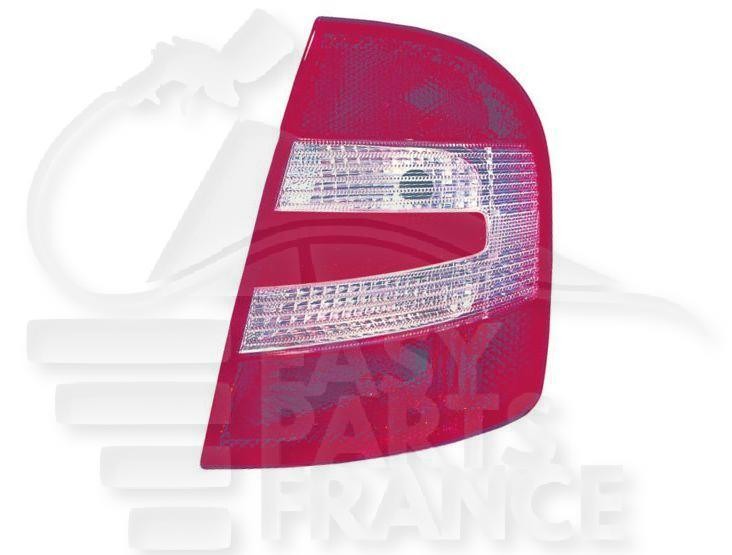 Feu arrière-droit de haute qualité en polycarbonate pour Skoda Fabia