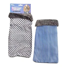 Two Strap Cozy Reversible Dog Coat Jacket in Assorted Styles