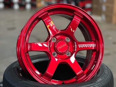 New 15X7 ET35 AOW TE37 SONIC Rim (4 wheel) Red 4X100 | eBay