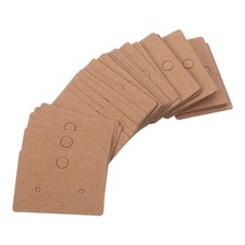 600 Pcs Jewelry Card Display Blank Kraft Paper Earring Cards Holder