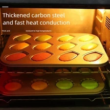 Professional Carbon Steel Shell Shape Baking Pan Nonstick Easy Cleaning Mold