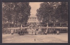 Vintage Postcard Belgium Brussels Park Parliament 1923