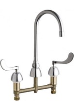 NEW Chicago Faucets 786-E2805-5ABCP Chrome Deck Mount Kitchen Faucet Swing Spout