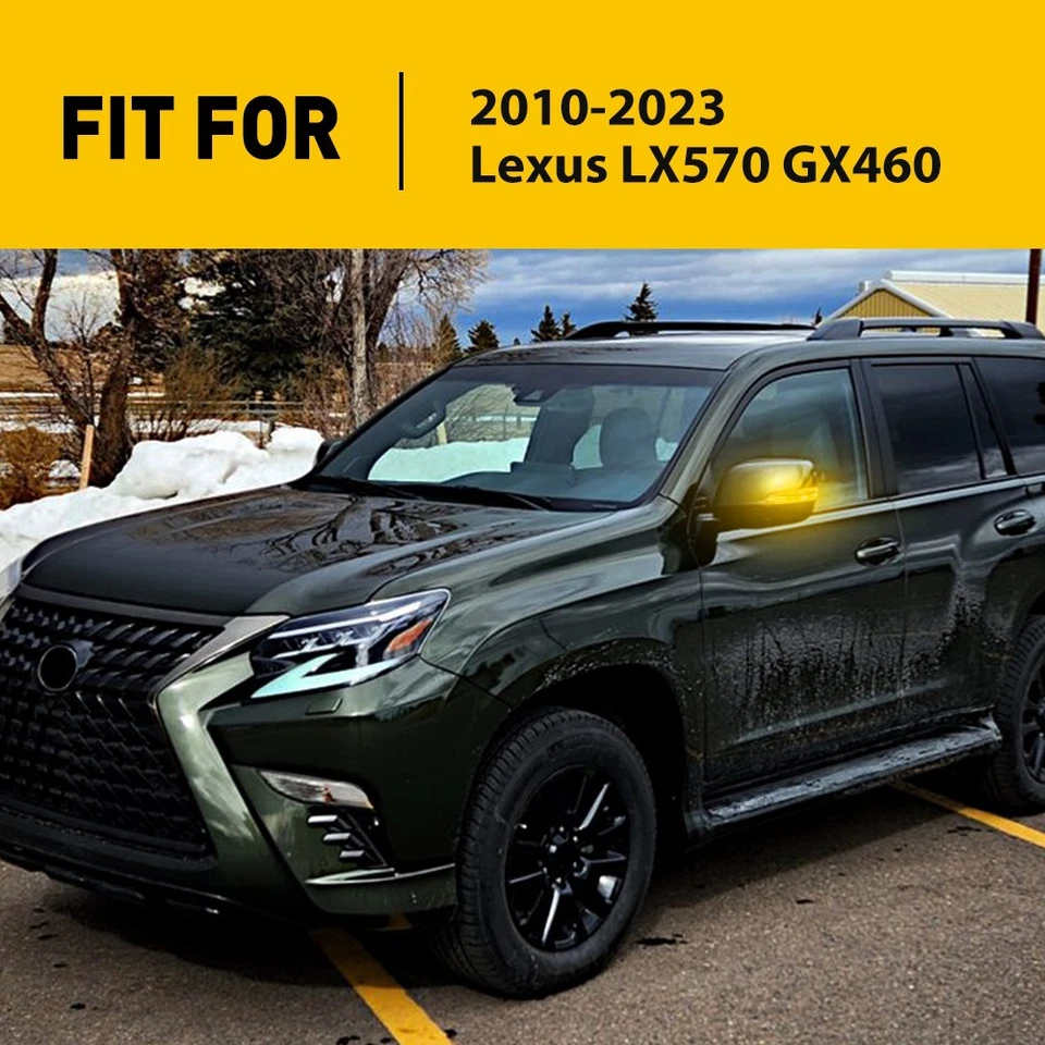 Luz de señal de giro izquierda LED transparente para Lexus LX570 GX460 2010-2023 Len Foto 2 de 4