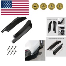 Jsorum 2pcs Rear Bumper Canard Splitter Protector Universal Bumper Lip Spoil... Jsorum 2pcs Rear Bumper Canard Splitter Protector Universal Bumper Lip Spoil...