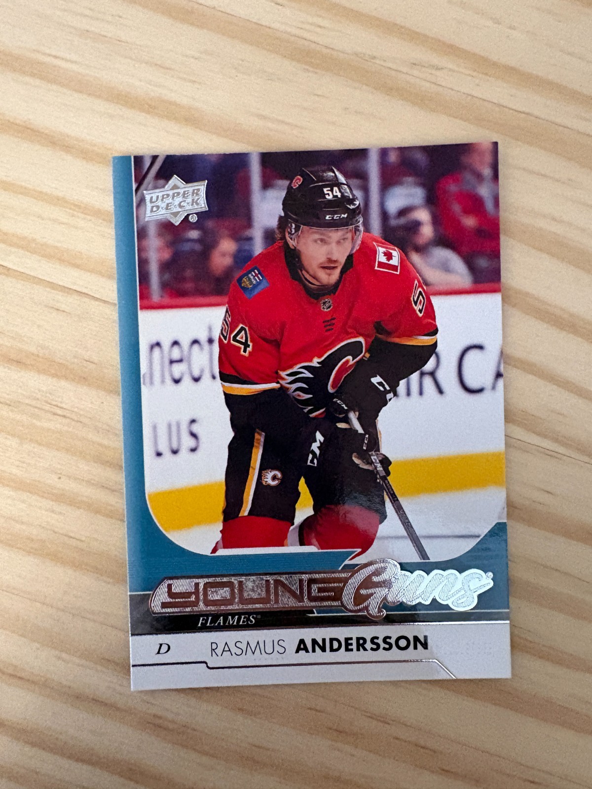 2017-18 Upper Deck #218 Rasmus Andersson YG RC - Calgary Flames