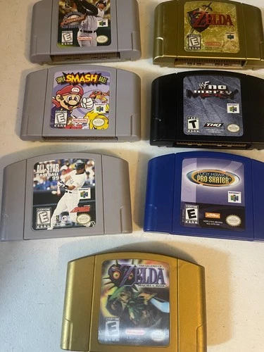 nintendo 64 games lot, Zelda - MM - OoT - Smash Bros - No Mercy
