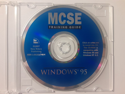 MCSE Training Guide,1997 New Riders Publising,Windows 95 software Retro PC