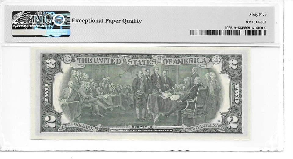 1976* Boston Star $2 FRN (A* Block) PMG 65 EPQ Gem Uncirculated - Image 2 of 4