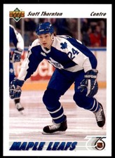 1991-92 Upper Deck French Scott Thornton . Toronto Maple Leafs #353