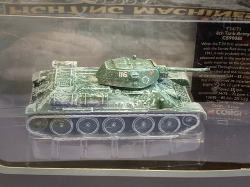 Corgi Fighting Machines T34/76 8th Tank Army & Kubelwagen German Afrika Korps - Picture 16 of 24