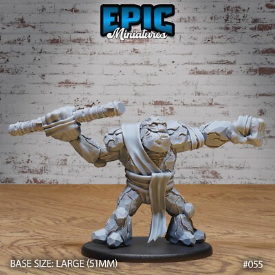 Epic Miniatures - Stone Golem Monster Dungeons and Dragons DnD Miniatur