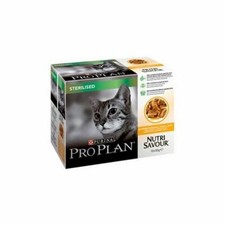 4 x PRO PLAN Gato Esterilizado Nutrisavour con Pollo en Salsa 10 x 85g (850g)