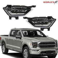 LED Front Bumper Fog Lights For 2021-2022 Ford F-150 Daytime Lamps Right+Left
