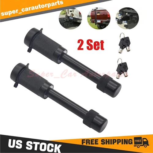 2PCS Upgrade 5/8in Hitch Pin Lock with Keys for RV Truck Trailer Tow Receiver