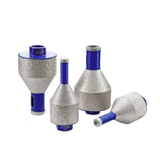 Diamond Vacuum Brazed Drill Chamfer Finger Milling Bit Core for Porcelain Tile