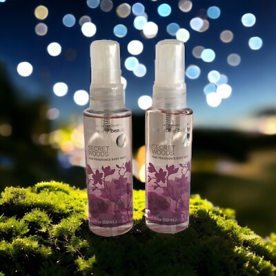2x Essence Of Beauty Secret Woods Body Fragrance Mist 2 oz Travel Size New FULL