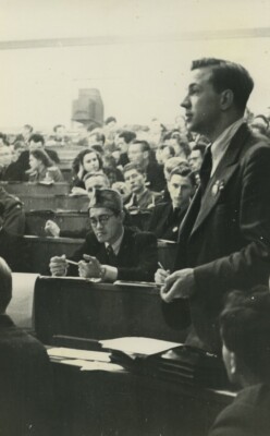 Tschechien Prag Internationaler Studentenkongress altes Foto 1945 #4
