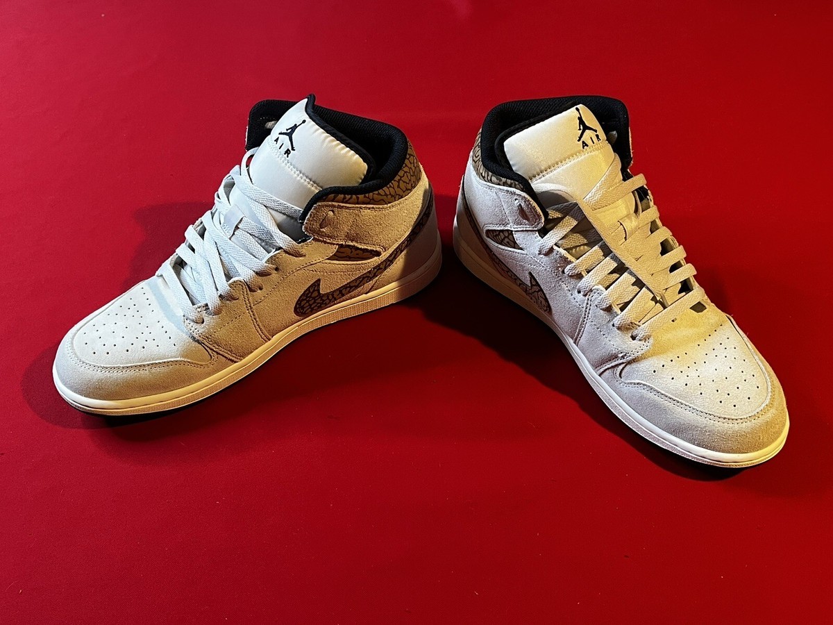 Air Jordan NIKE Mid SE Brown Elephant Gold (DZ4129 102