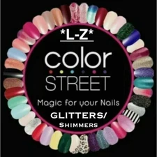 Color Street Nail Strips [*L-Z*] ~GLITTER/SHIMMER~ HUGE Assortment of Colors!