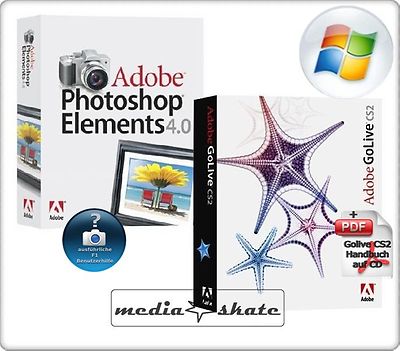 Adobe Golive CS2 + Photoshop Elements 4.0, Go Live CS 2, Win