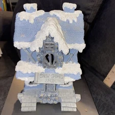 Vintage 1999 Encore Snow Buddies Snowville “Snow Sports Shop” With Santa