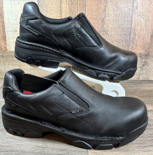 Wolverine Men's Falcon Slip-On Composite Toe Shoes W08398 Size 11M New Black(#1) - Picture 2 of 11