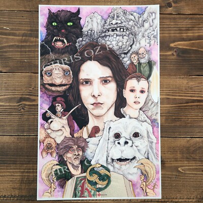 The Never Ending Story Movie 11x17 Poster Print Signed by Artist Chris Oz Fulton