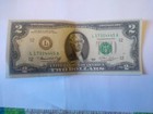 1976 L Series 2 Dollar Bill,  (LUCKY 4’s) (1) $2