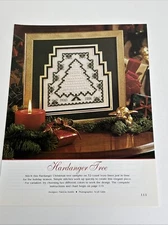 Hardanger Christmas Tree Single Pattern 2 Pages From Book Cross Stitch