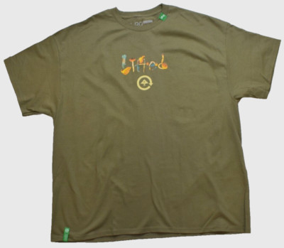Lifted Research Group LRG Mens '47 Grams Shrooms Print Prarie Dust Shirt NWT S