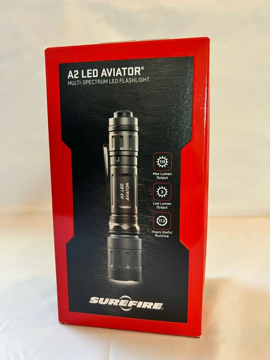 Surefire Aviator 2L Olive Drab Flashlight with Dual LED Output, A2L