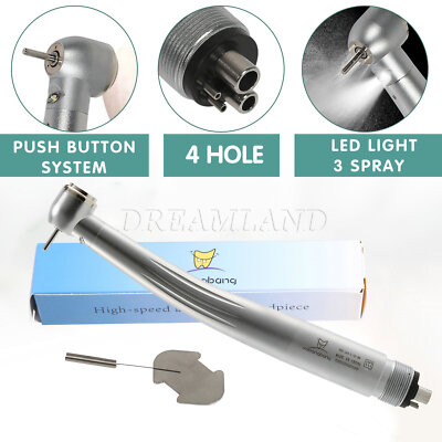 Nsk Dental Handpieces NSK Style Dental High Speed Turbine Handpiece - Fiber Optic LED, 4-Hole (Midwest) Compatible Low Speed Handpiece Nsk - Foto 3