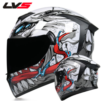 DOT Approved Motorcycle Helmet Double lens Racing Full Face Motocross Helmets