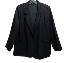 Vintage Black Single Button Blazer Size 12