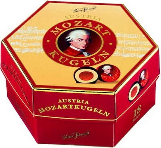 Bolas Mozart MOZART BOLAS MAZAPÁN BOMBÓN CREMA CARAMELOS. 297g