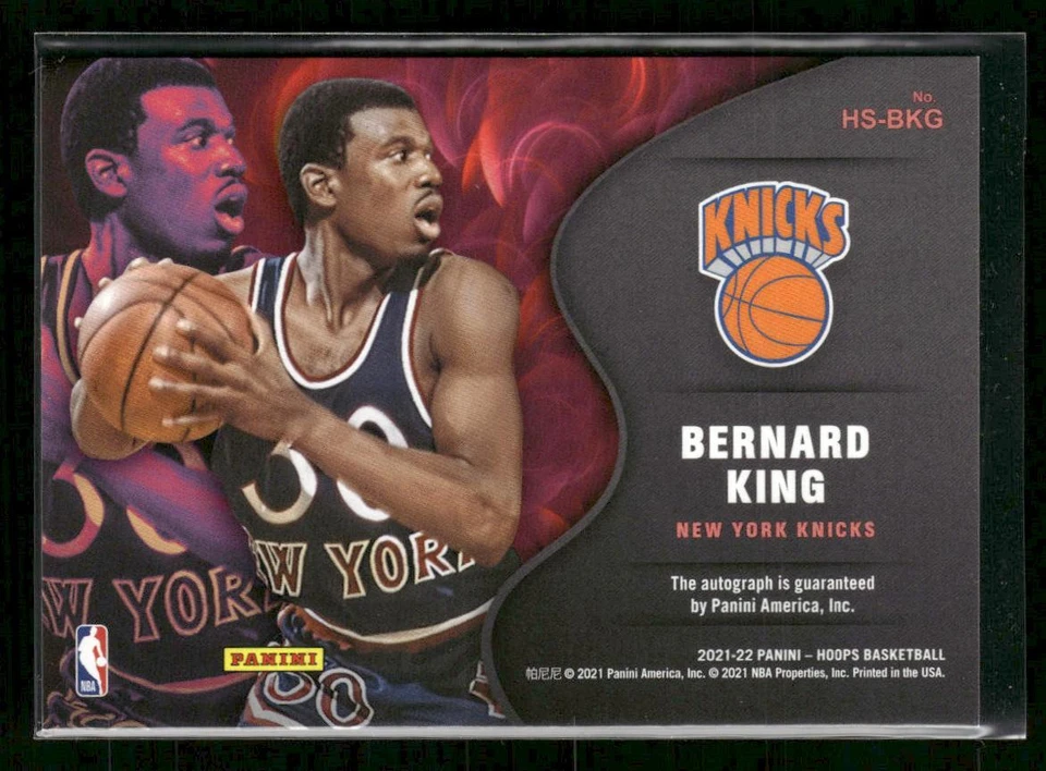 2021-22 Hoops #HS-BKG Bernard King Hot Signatures Auto - Image 2 of 2